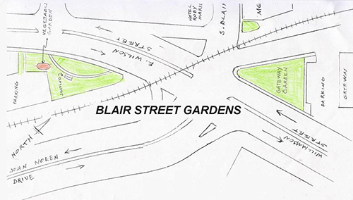 Drawing of Blair Street Gardens