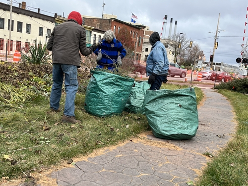Wilson Green volunteers cleaned up for the winter on November 12, 2022